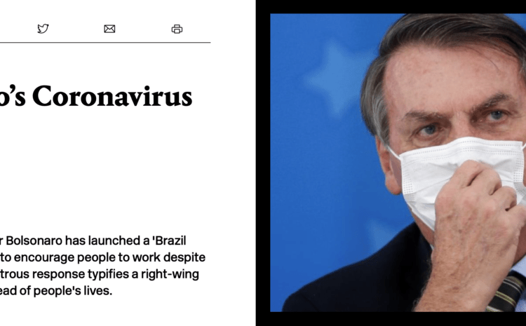  Bolsonaro’s Coronavirus Calamity