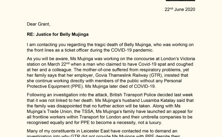  Justice for Belly Mujinga