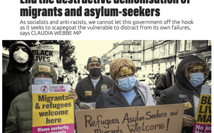  End the destructive demonisation of migrants and asylum-seekers