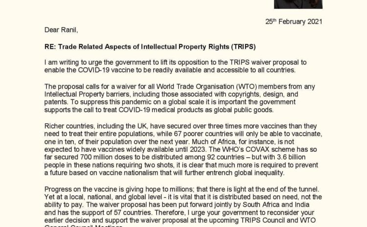  Trade Related Aspects of Intellectual Property Rights (TRIPS)