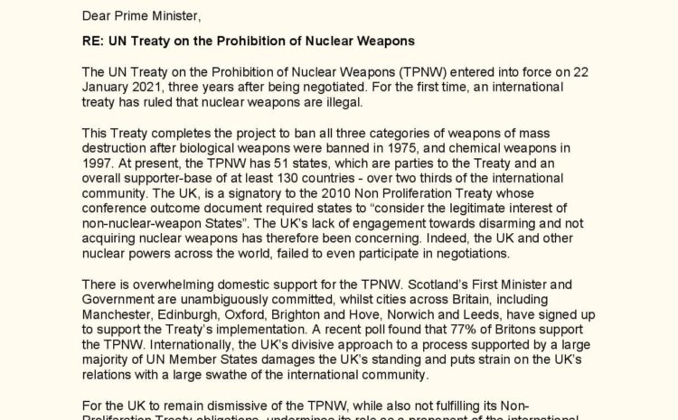 UN Treaty of the Prohibition of Nuclear Weapons