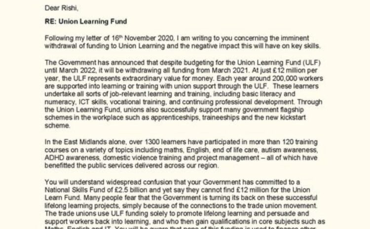  Union Learning Fund