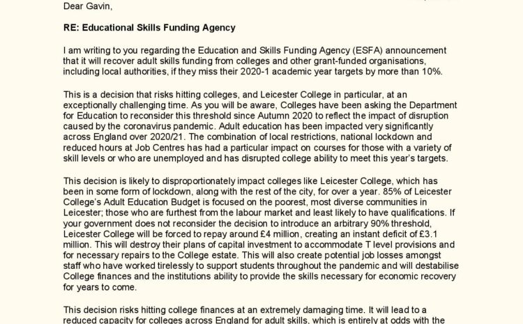  Educational Skills Agency Funding