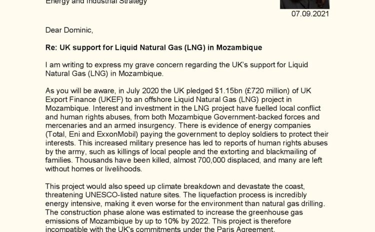  UK Support for Liquid Natural Gas
