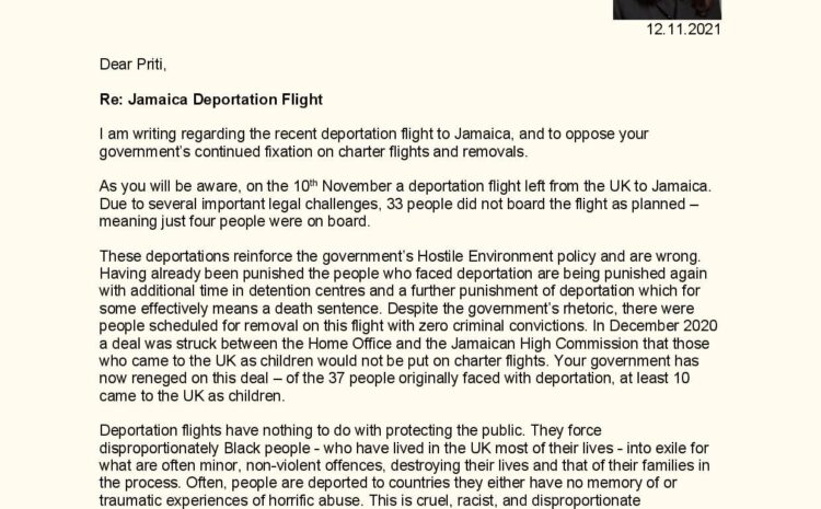  Jamaica Deportation Flight
