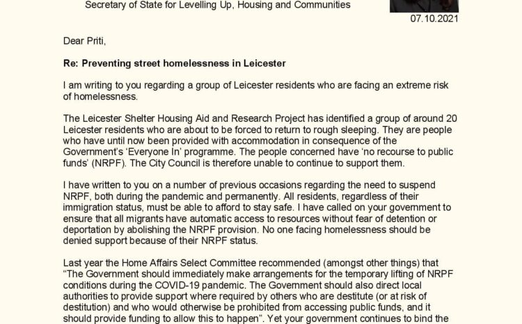  Preventing Street Homelessness in Leicester