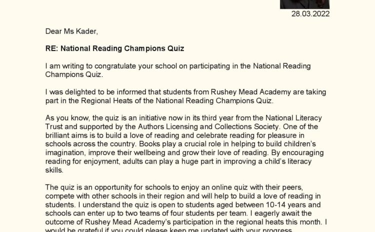 National Reading Champions Quiz