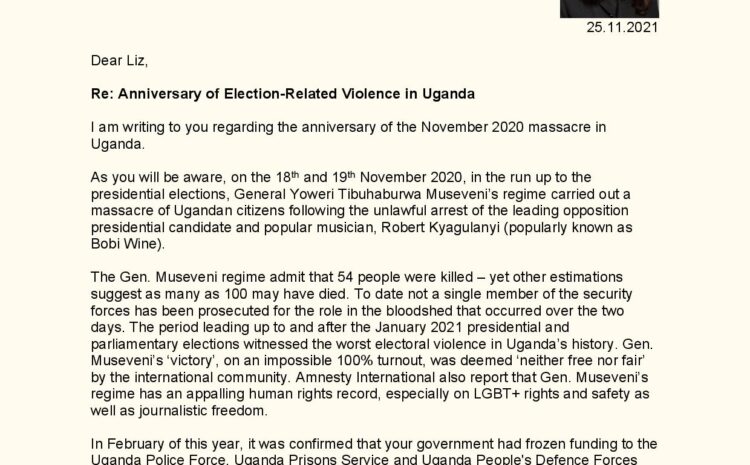  Anniversary of Election-Related Voilance in Uganda