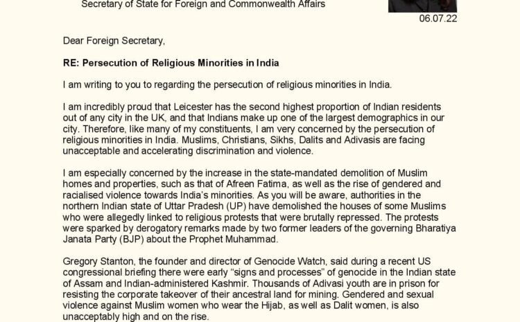  Persecution of Religious Minorities in India