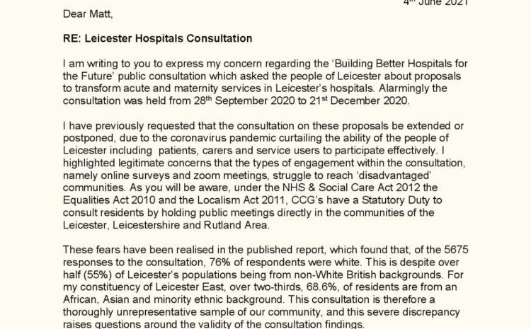  Leicester Hospitals Consultation