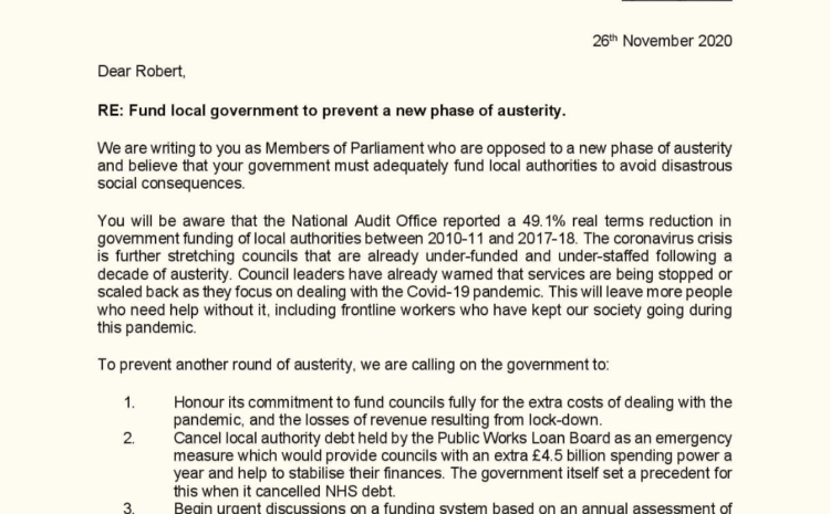  Fund local government to prevent a new phase of austerity