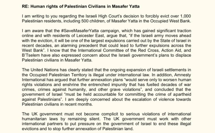  Human rights of Palestinian Civilians in Masafer Yata