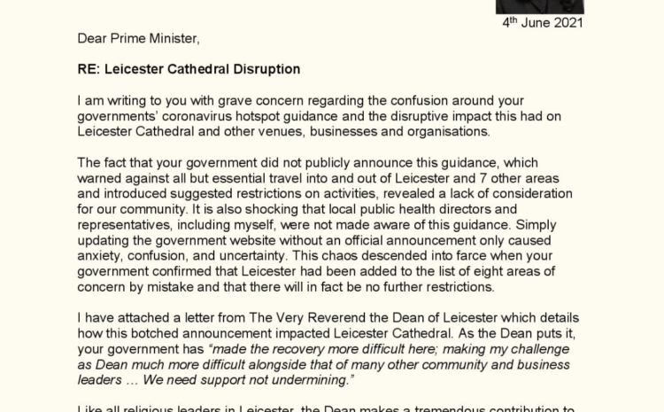  Leicester Cathedral Disruption