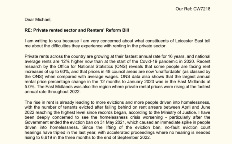  Private rented sector and Renters’ Reform Bill