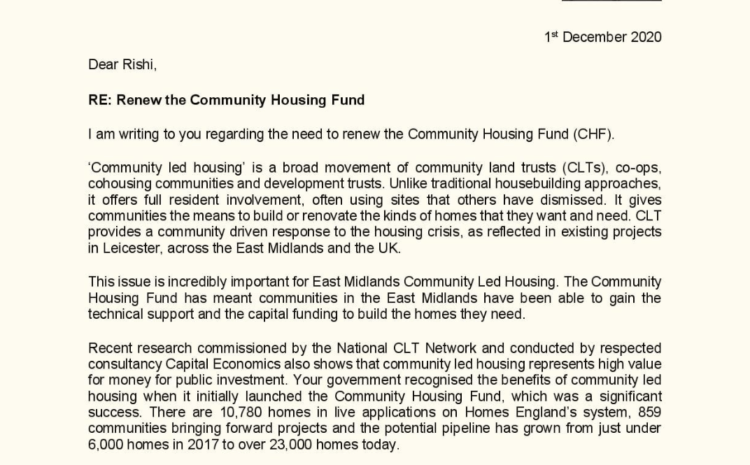  Renew the Community Housing Fund