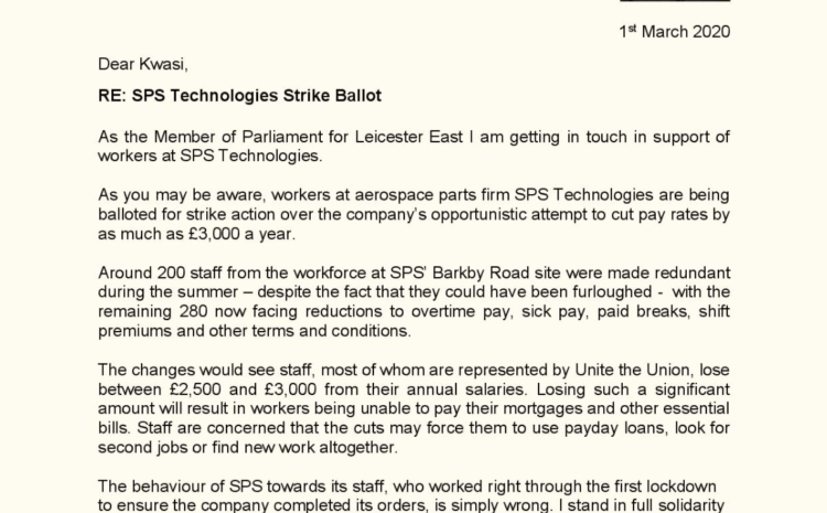  SPS Technologies Strike Ballot