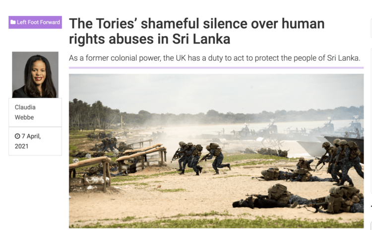  The Tories’ shameful silence over human rights abuses in Sri Lanka