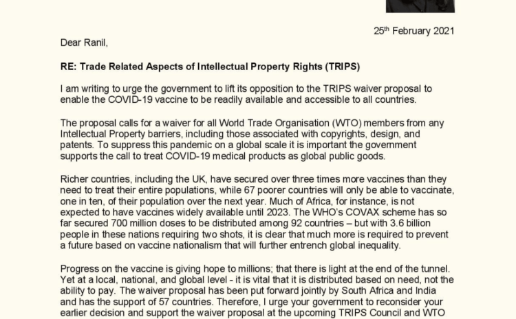  Trade Related Aspects of Intellectual Property Rights (TRIPS)