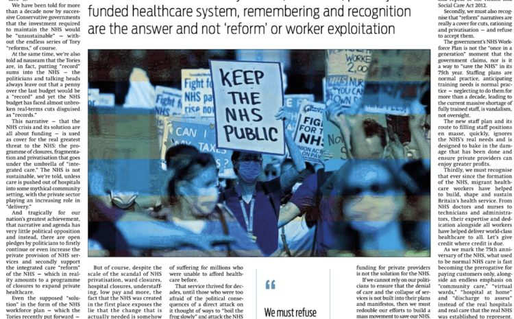  We must restore and expand the NHS