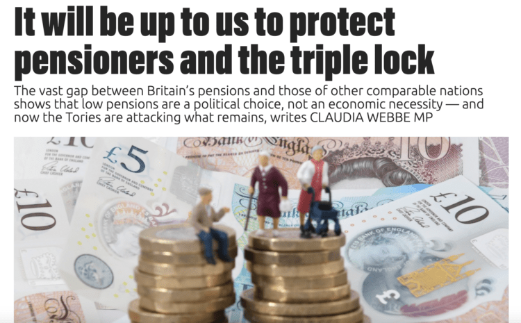  It will be up to us to protect pensioners and the triple lock