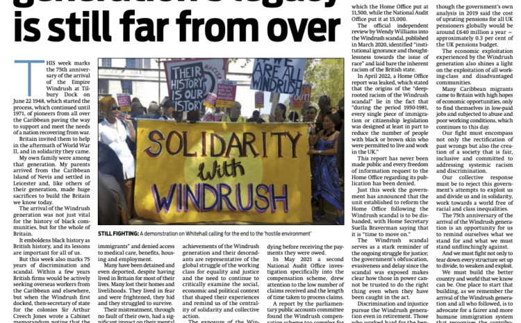  Windrush 75 – The fight to honour a generation’s legacy is still far from over