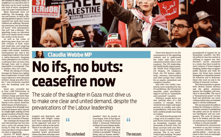  No ifs, no buts: ceasefire now