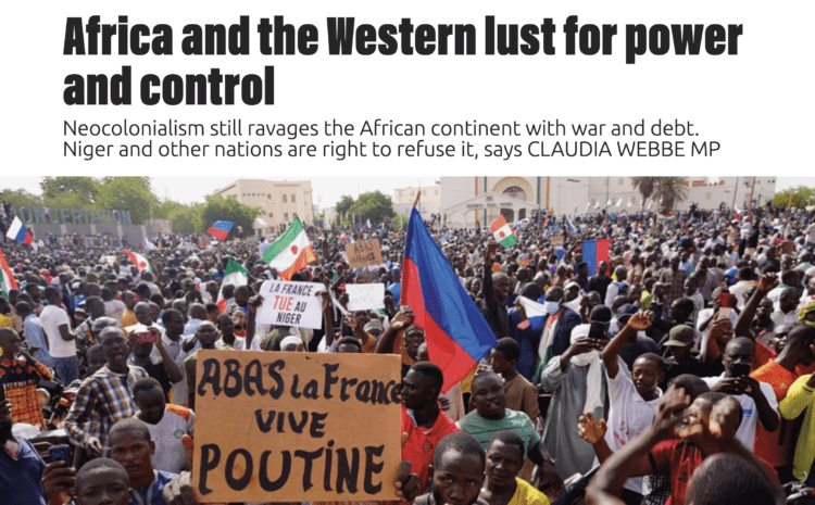  Africa and the Western lust for power and control