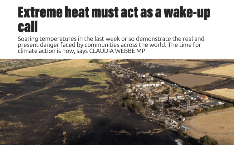  Extreme heat must act as a wake-up call