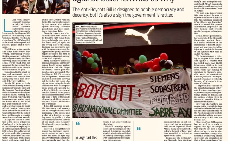  BDS is under attack because it works – and South Africa’s case against Israel reminds us why