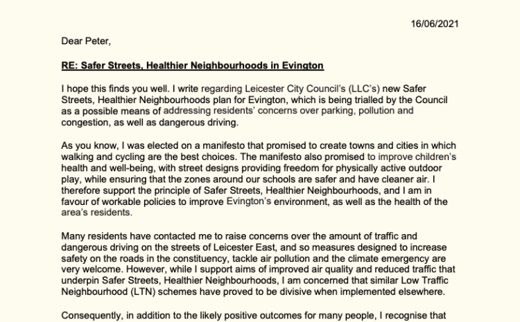  Safer Streets, Healthier Neighbourhoods in Evington