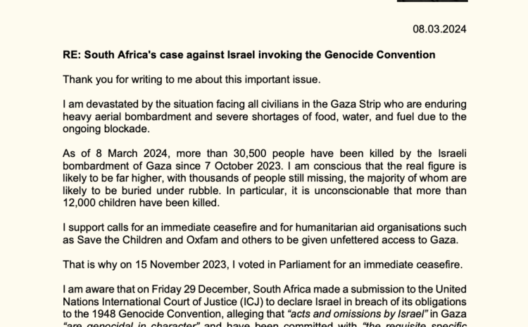  South Africa’s case against Israel invoking the Genocide Convention