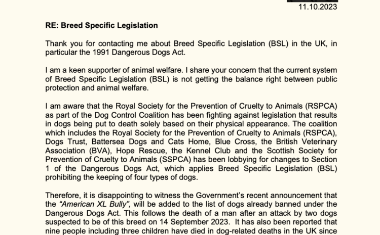  Breed Specific Legislation