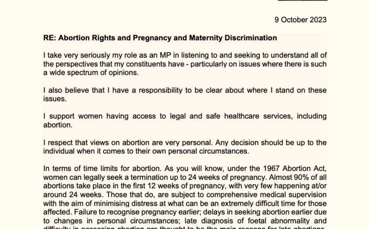  Abortion Rights and Pregnancy and Maternity Discrimination