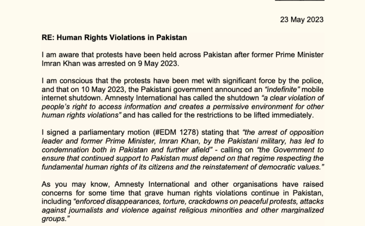  Human Rights Violations in Pakistan