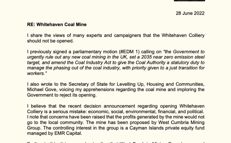  Whitehaven Coal Mine