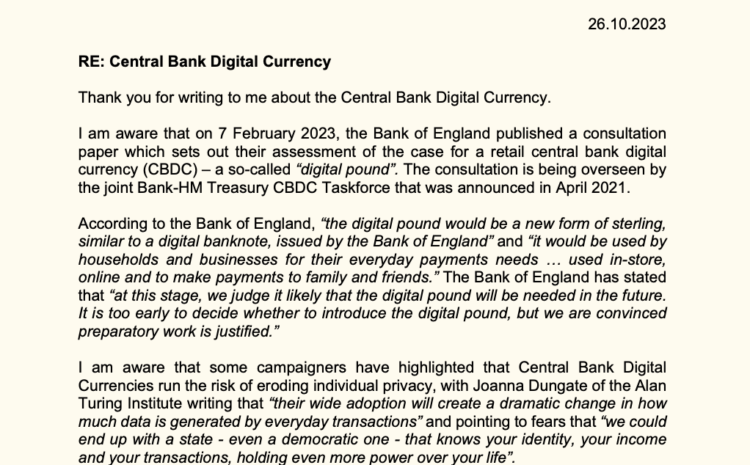  Central Bank Digital Currency