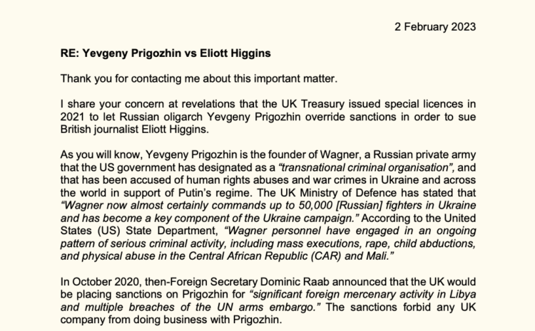  Yevgeny Prigozhin vs Eliott Higgins