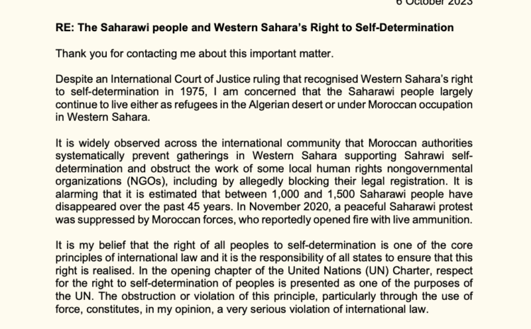  The Saharawi people and Western Sahara’s Right to Self-Determination