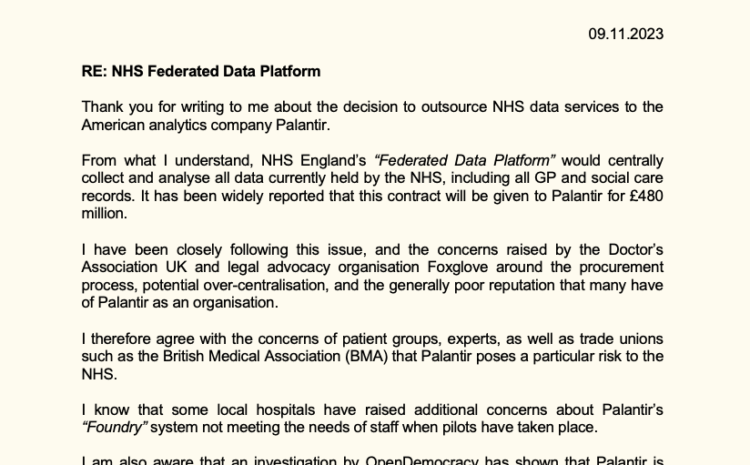  NHS Federated Data Platform