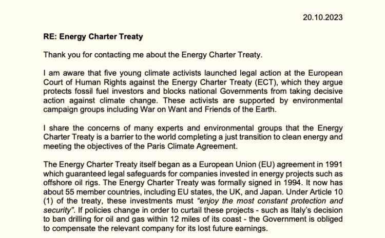  Energy Charter Treaty