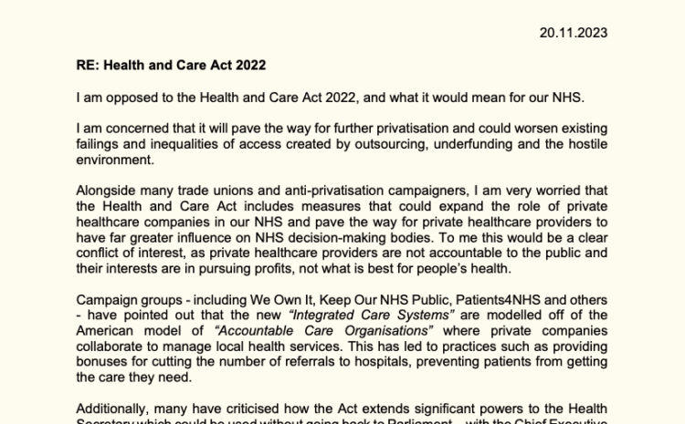  Health and Care Act 2022