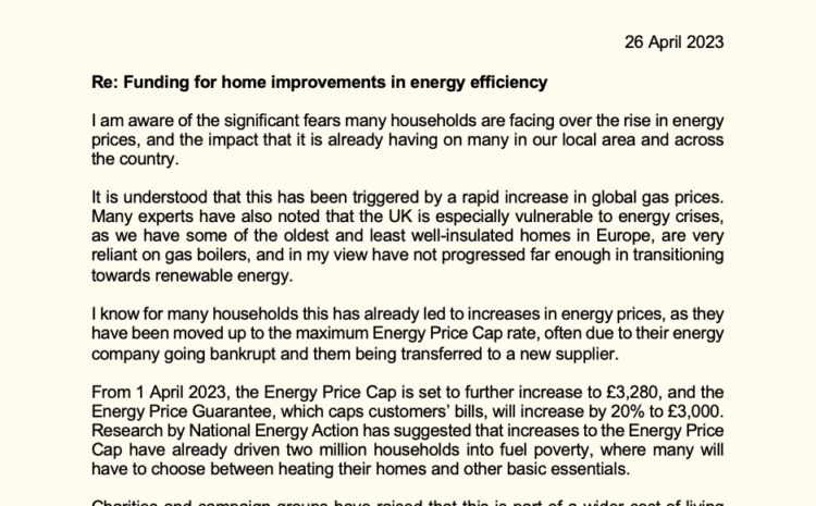  Funding for Home Improvements in Energy Efficiency