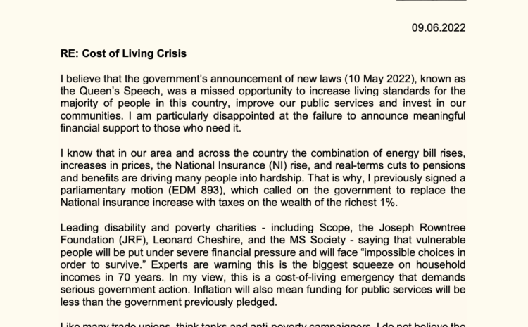  Cost of Living Crisis