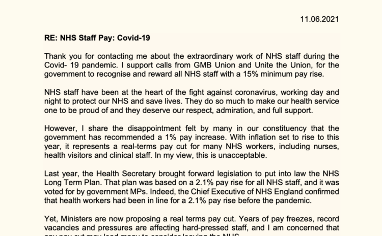  NHS Staff Pay