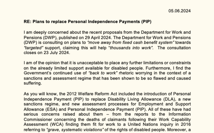  Plans to replace Personal Independence Payments (PIP)